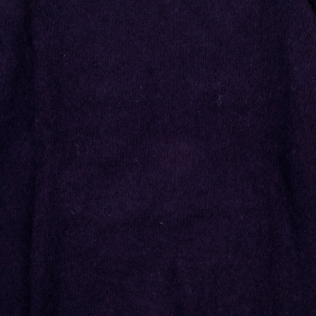 Supersoft Shaggy Wool Crew Sweater - Navy