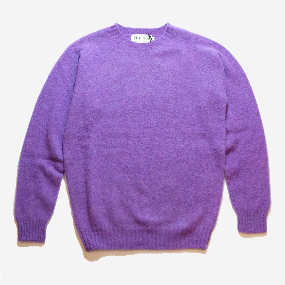 Supersoft Shaggy Wool Crew Sweater - New Amethyst