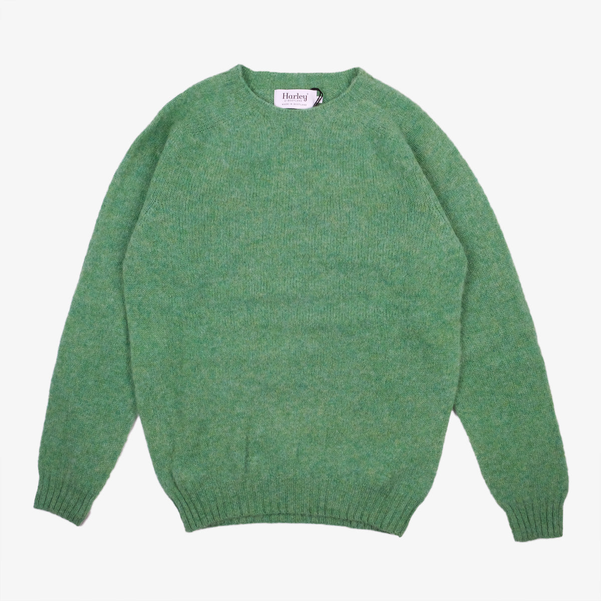 Supersoft Shaggy Wool Crew Sweater - Parsley