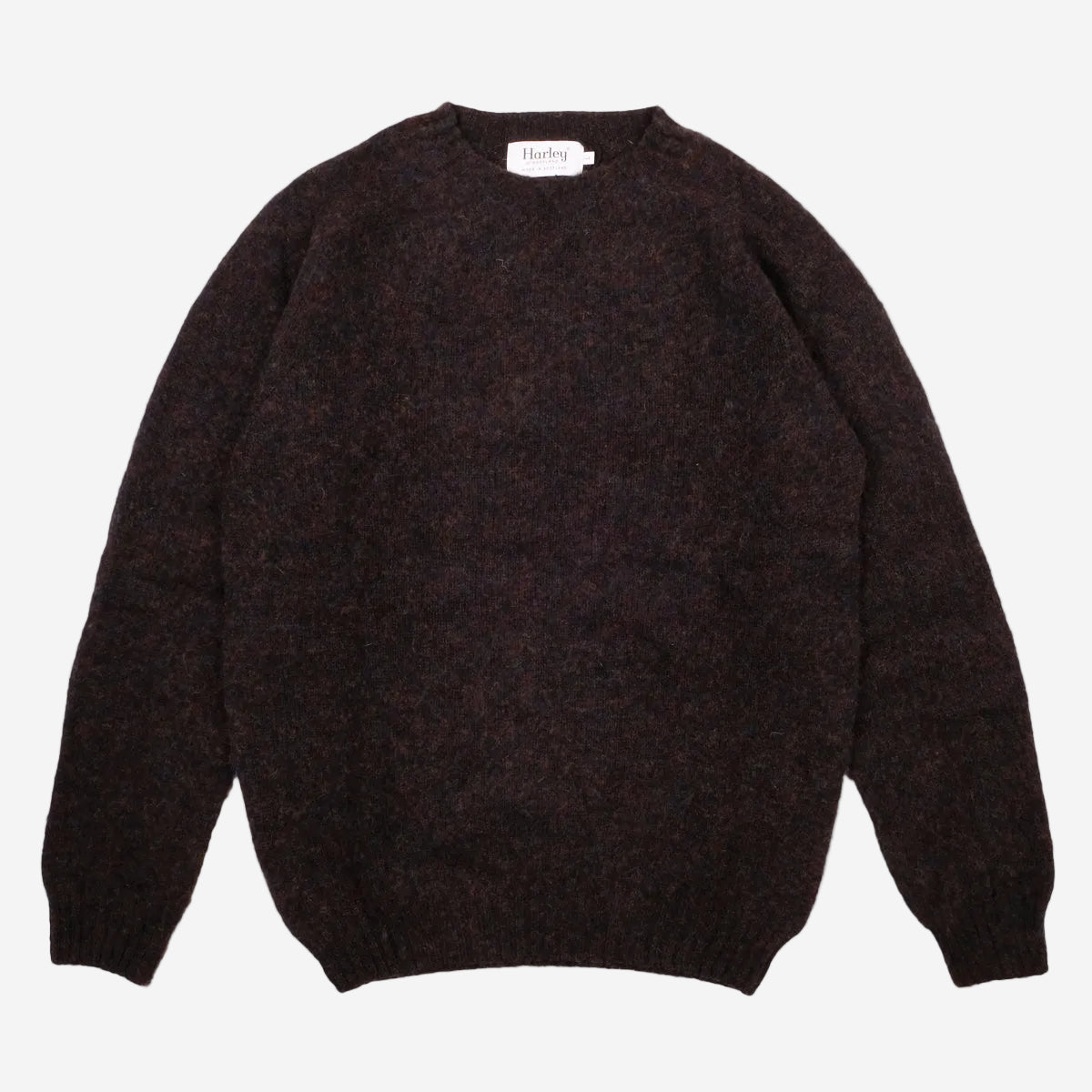 Supersoft Shaggy Wool Crew Sweater - Volcano