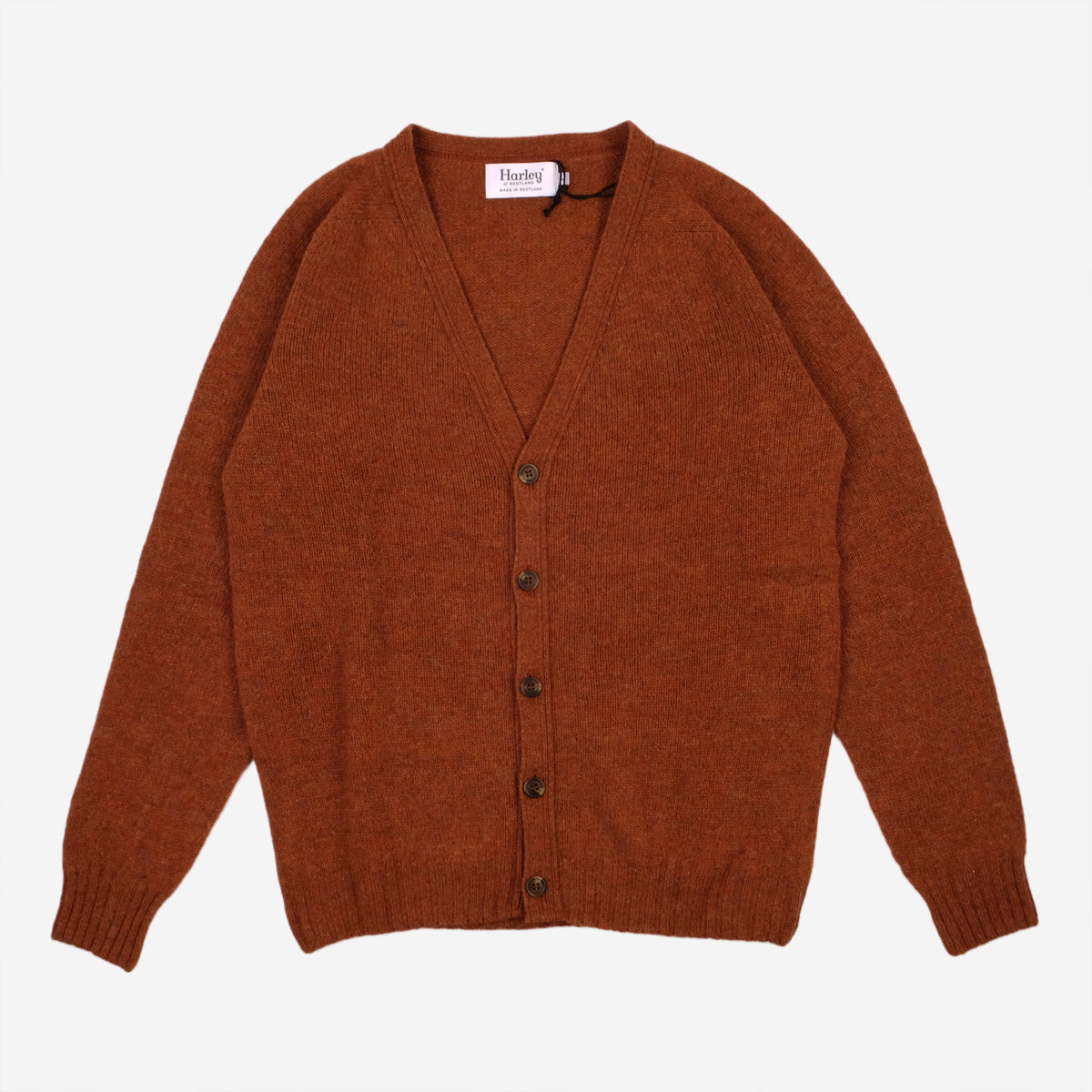 Supersoft Wool Saddle Cardigan - Whisky