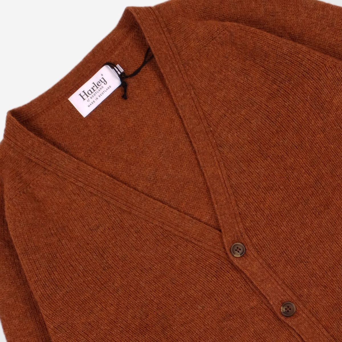 Supersoft Wool Saddle Cardigan - Whisky