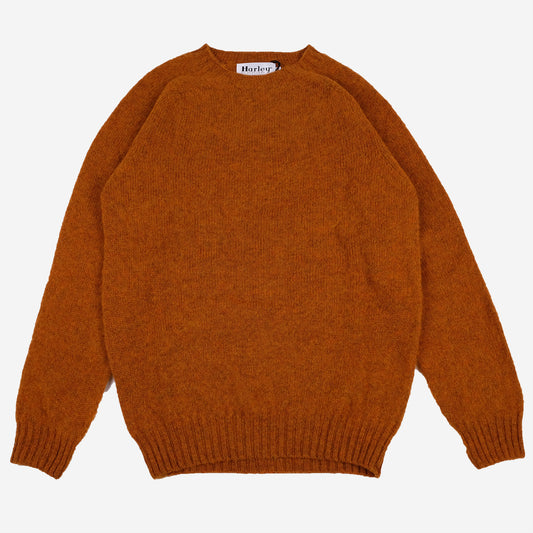 Supersoft Shaggy Wool Crew Sweater - Amber