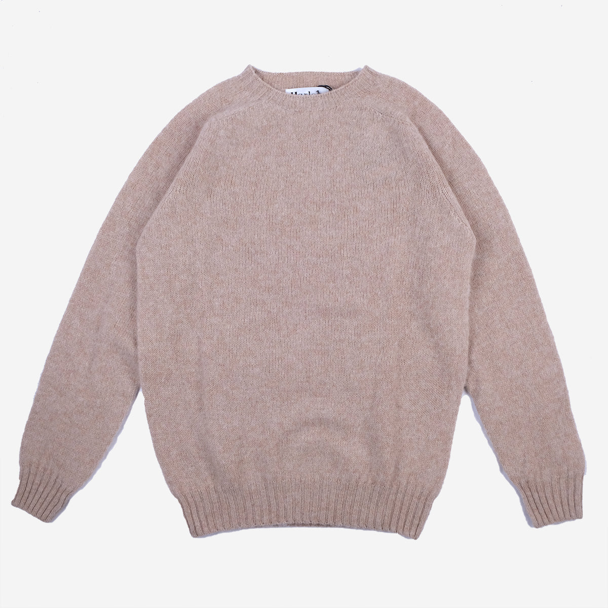 Supersoft Shaggy Wool Crew Sweater - Cameo