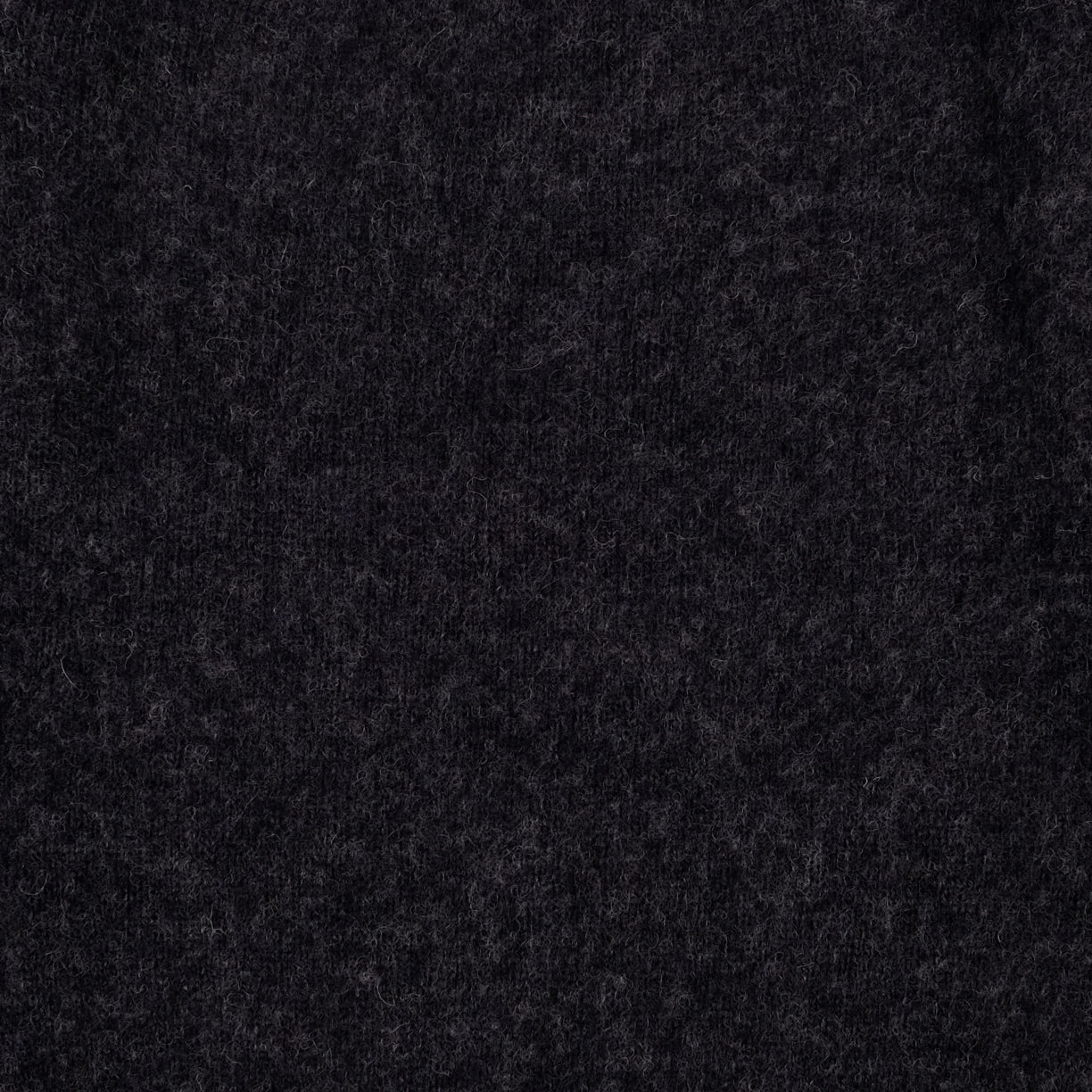 Supersoft Shaggy Wool Crew Sweater - Charcoal