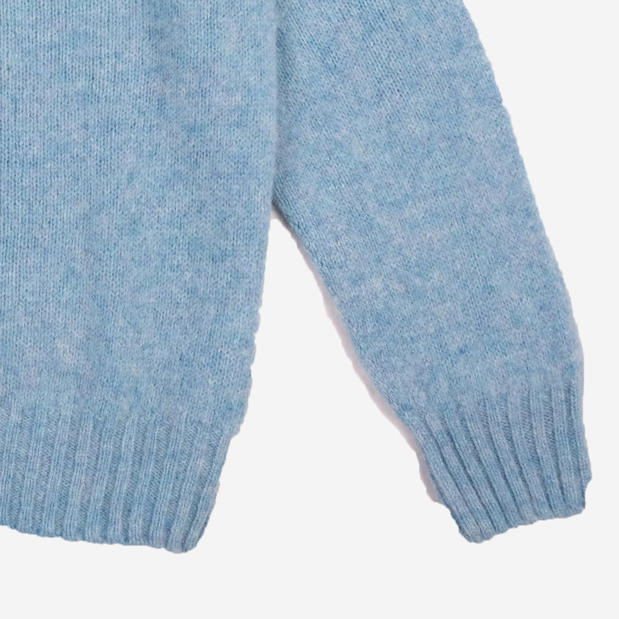 Supersoft Shaggy Wool Crew Sweater - Loch Blue