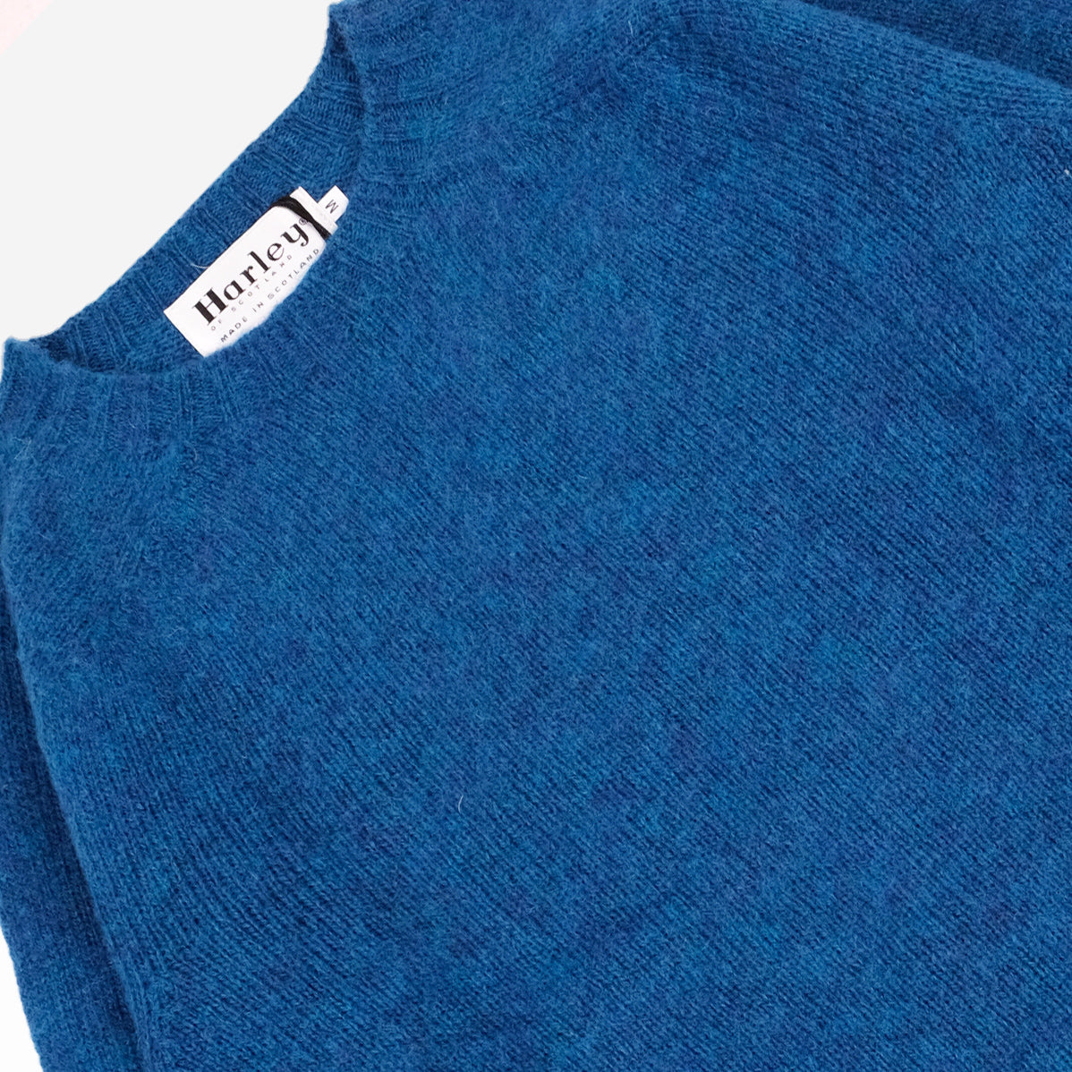 Supersoft Shaggy Wool Crew Sweater - Neptune Blue