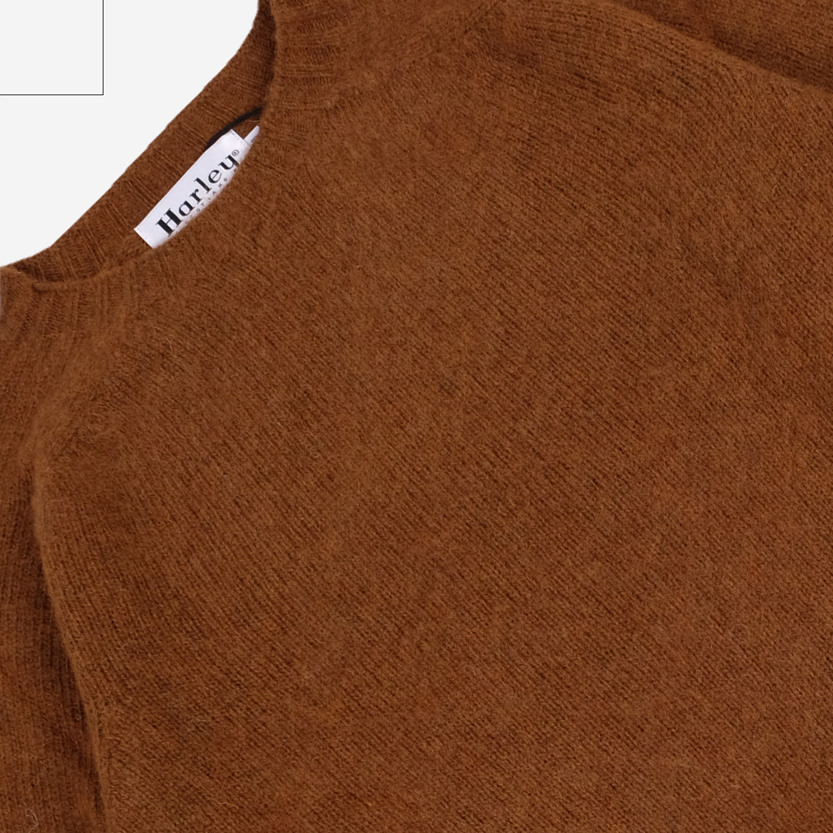 Supersoft Shaggy Wool Crew Sweater - Walnut