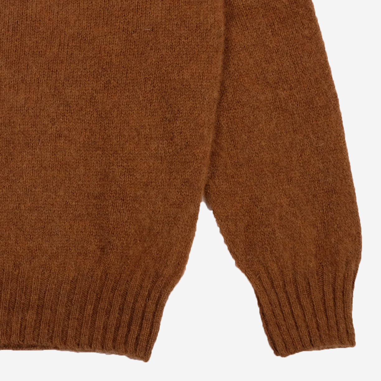 Supersoft Shaggy Wool Crew Sweater - Walnut