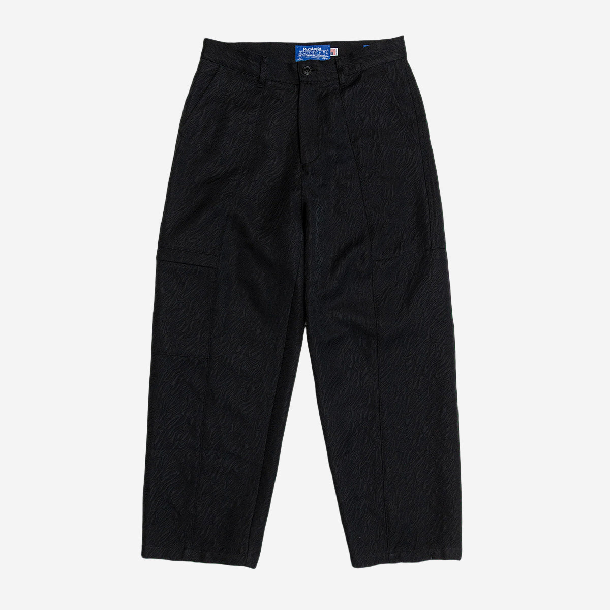 TAE Wide Cargo Pant - Black Jacquard