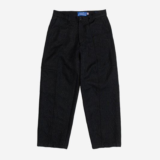 TAE Wide Cargo Pant - Black Jacquard