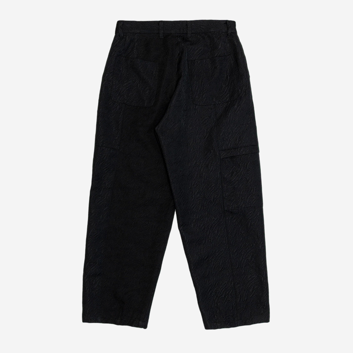 TAE Wide Cargo Pant - Black Jacquard