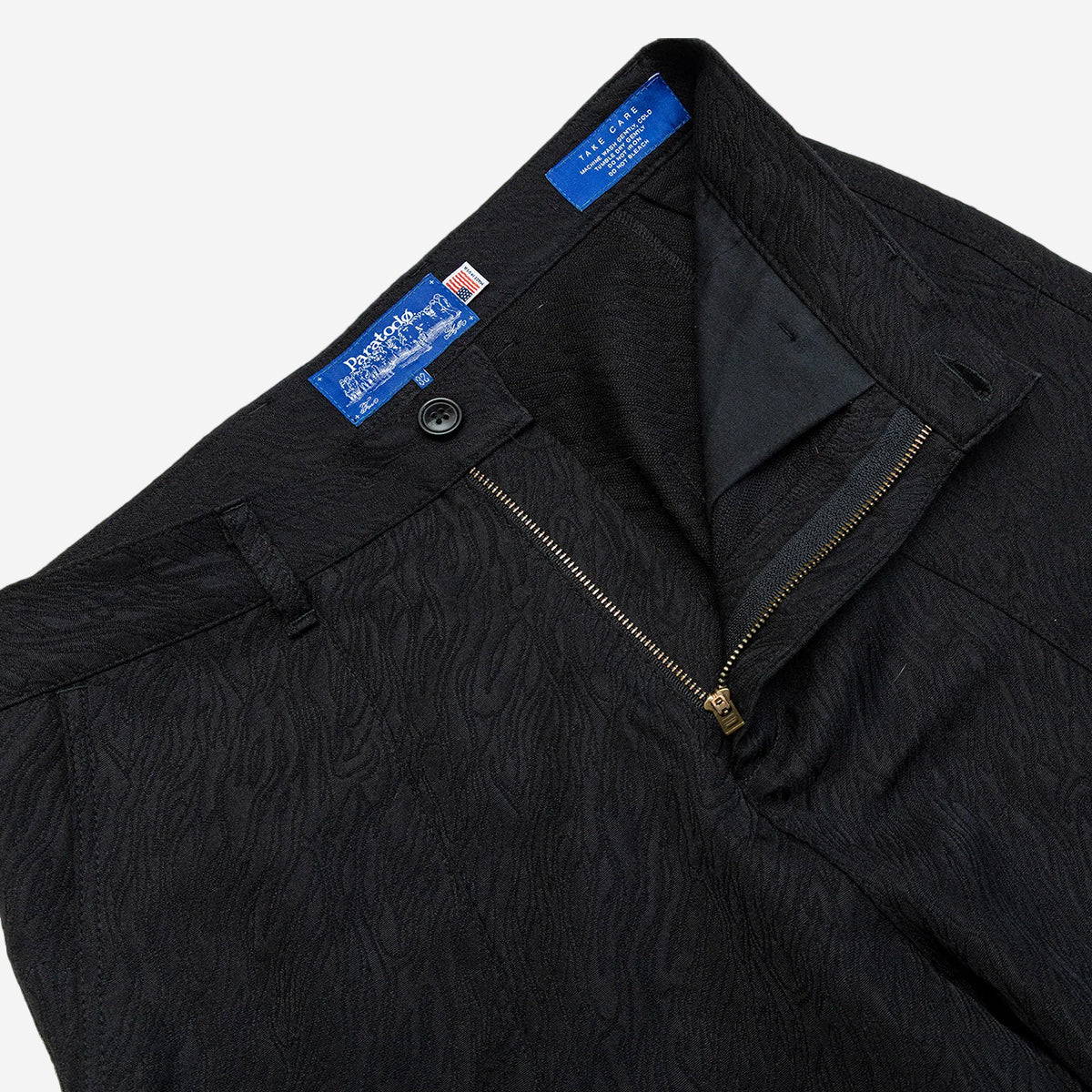 TAE Wide Cargo Pant - Black Jacquard