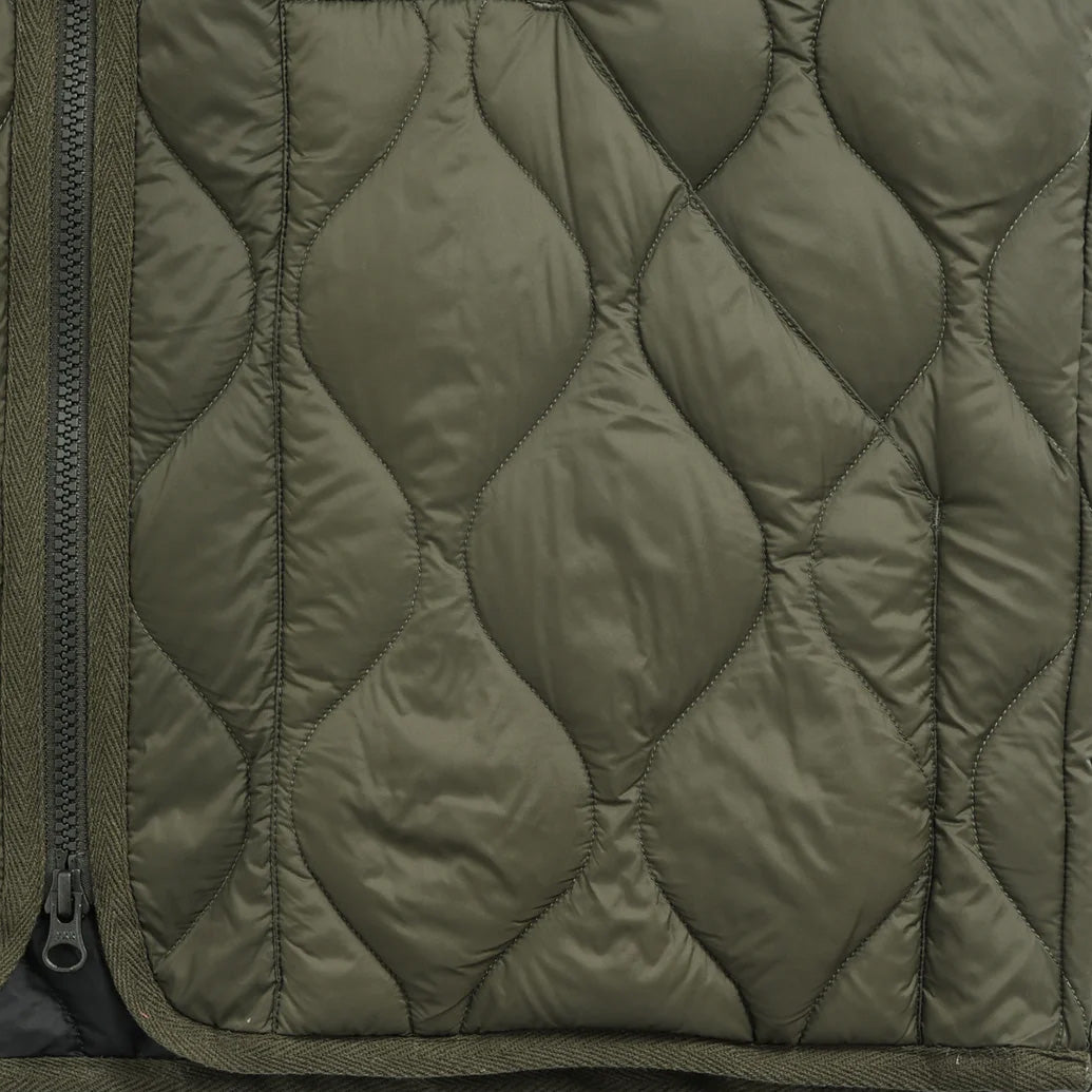 Military Zip V-Neck Down Soft Shell Vest - Cobalt