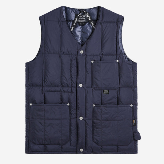 Work V-Neck Button Down CORDURA Vest - Dark Navy