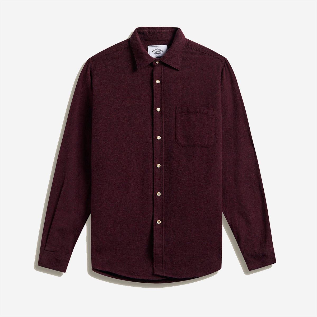 Teca Flannel Shirt - Bordeaux