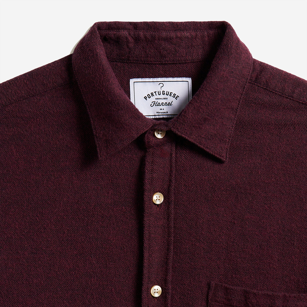 Teca Flannel Shirt - Bordeaux