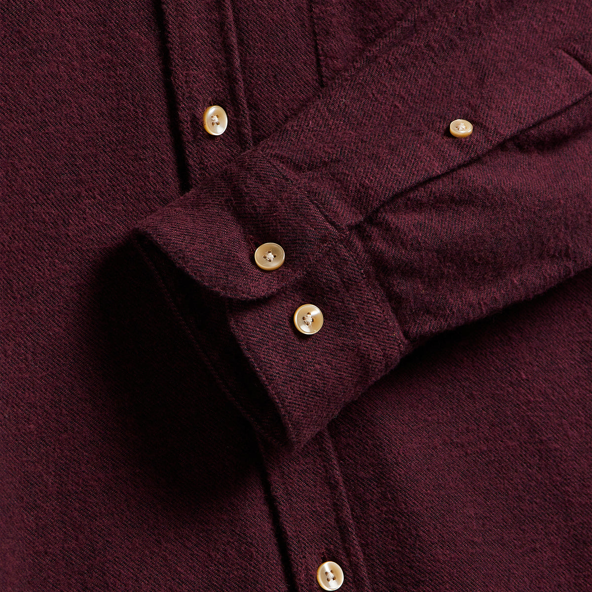 Teca Flannel Shirt - Bordeaux