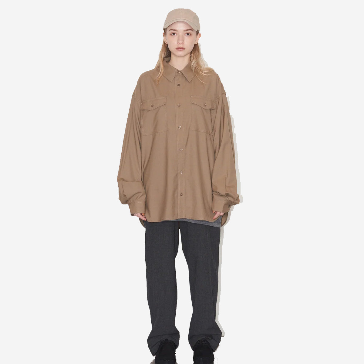 Tech Wool Shirt - Beige