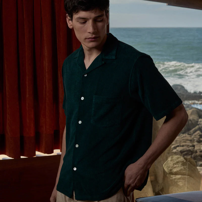 Terry Easy S/S Vacation Shirt - Green