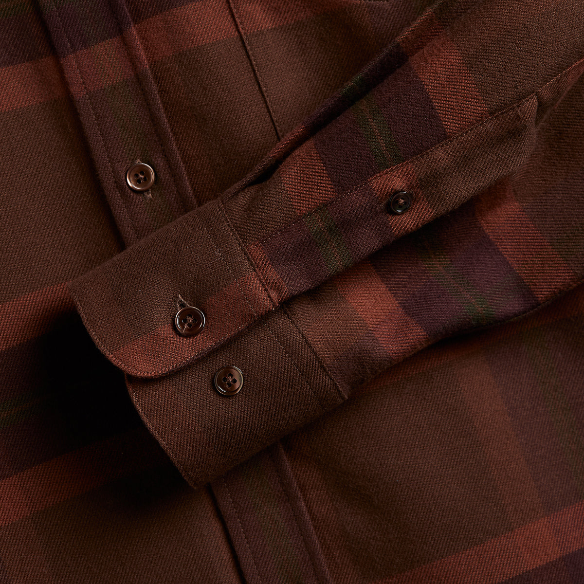 Timber Plaid Flannel Shirt - Brown/Ember