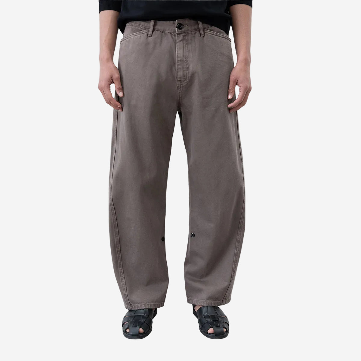 Twisted Cambia Denim Pant - Taupe