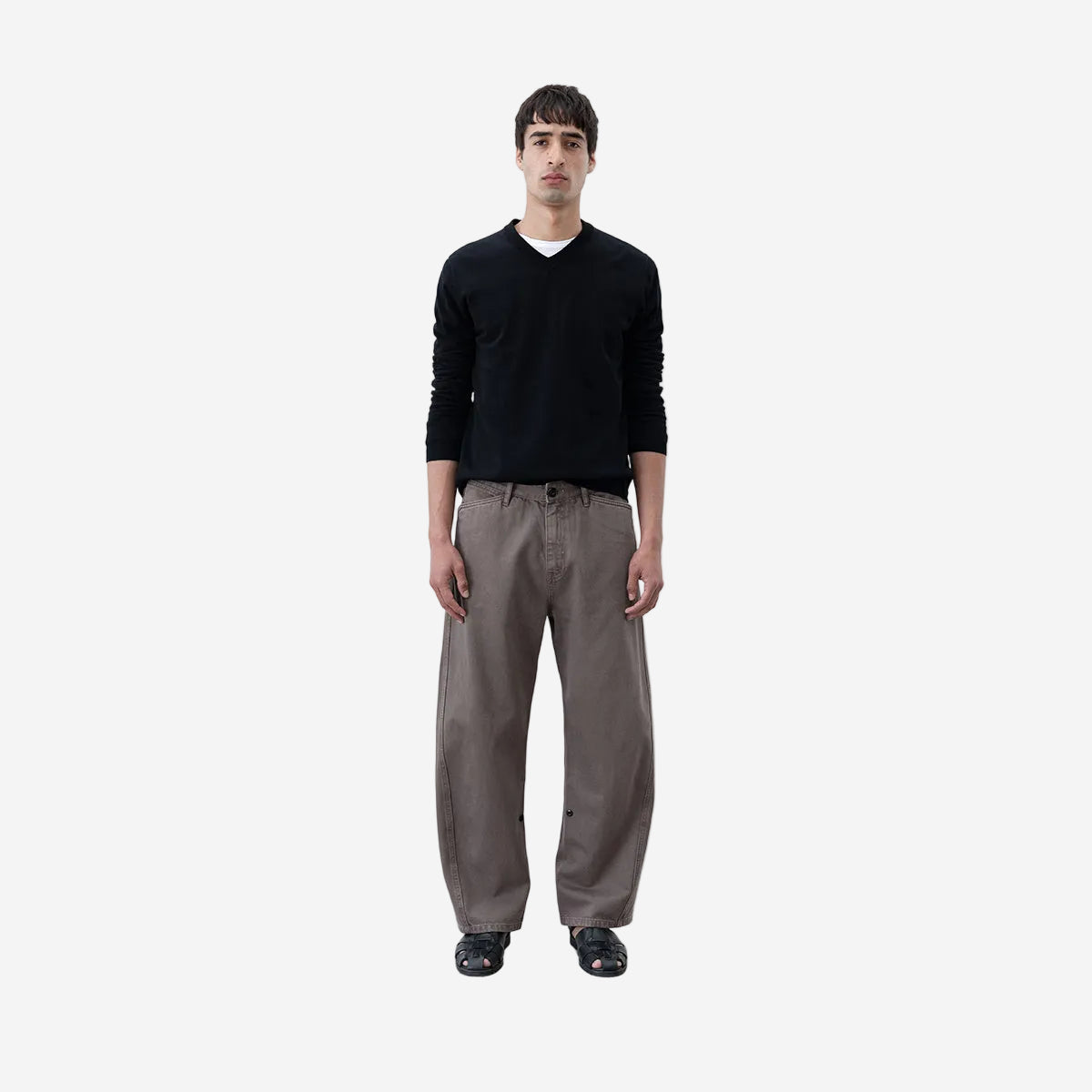 Twisted Cambia Denim Pant - Taupe