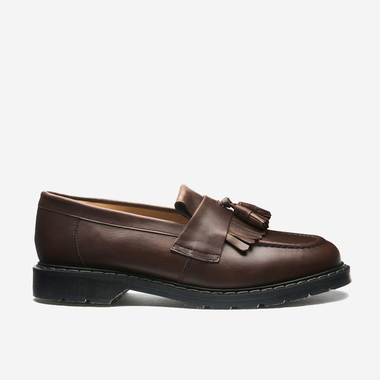 Tassel Loafer with Long Fringe - Gaucho Crazy Horse
