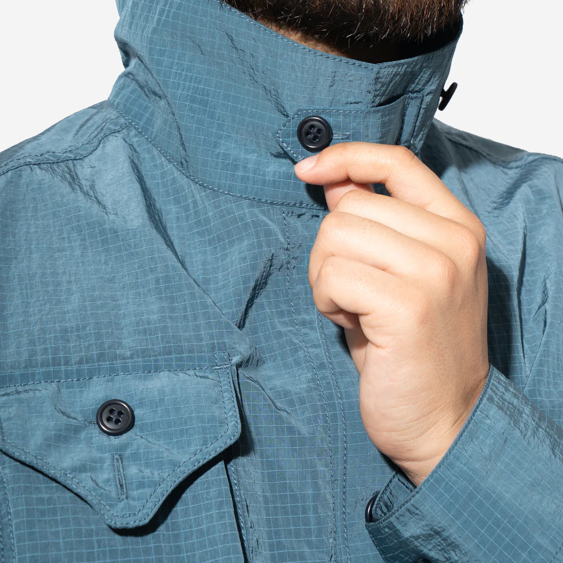 Tech Ripstop Pocket Overshirt II - Light Grey