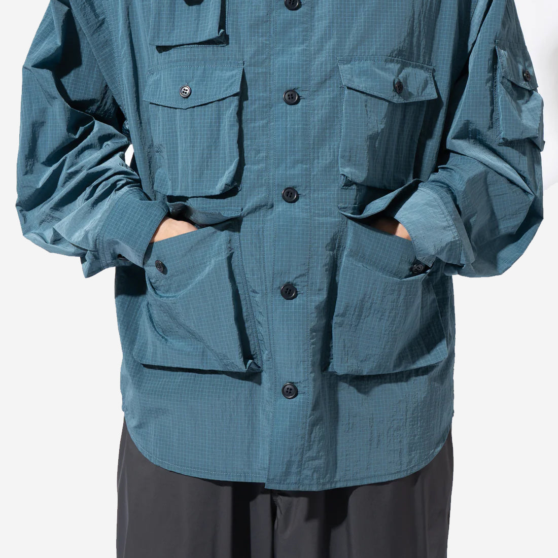 Tech Ripstop Pocket Overshirt II - Light Grey