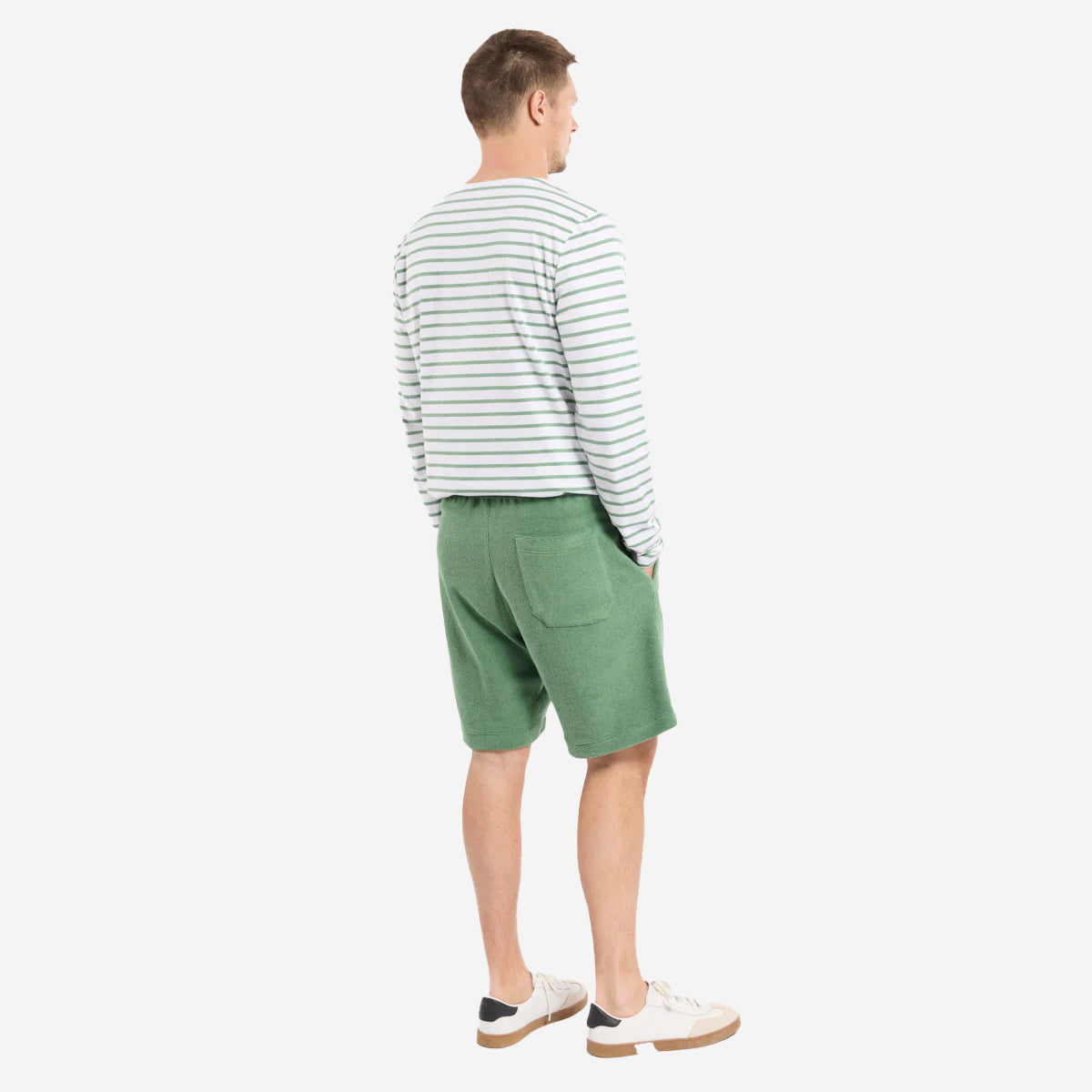 Terry Cotton Shorts - Ivy