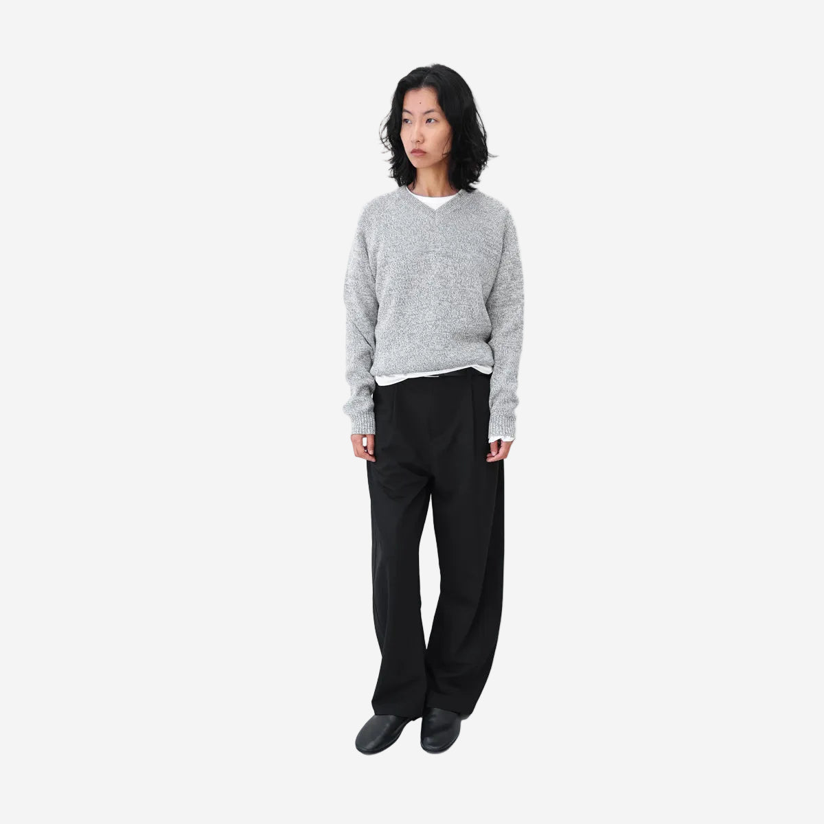 Twisted Relaxed Trouser - Midnight Pinstripe