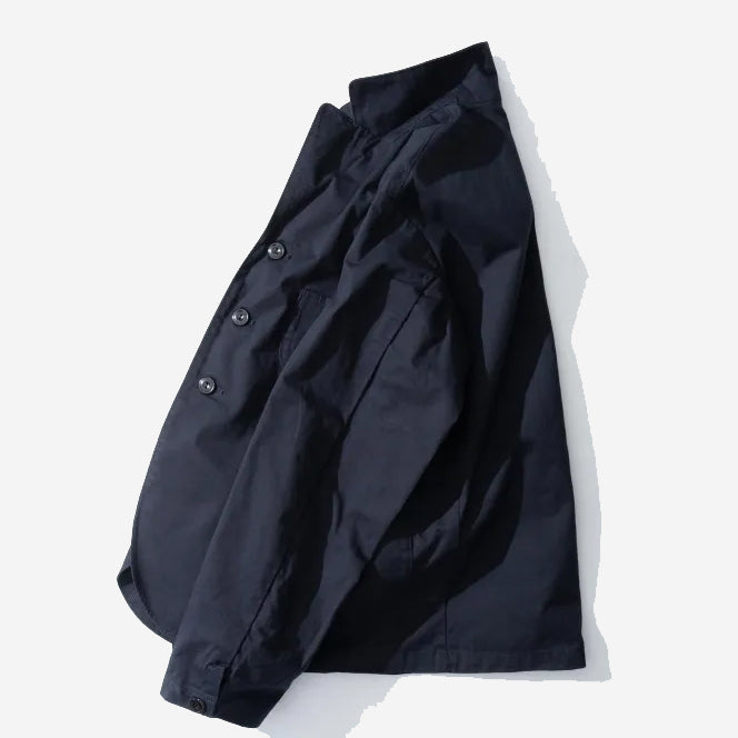 Chino Uniform Blazer Jacket - Navy