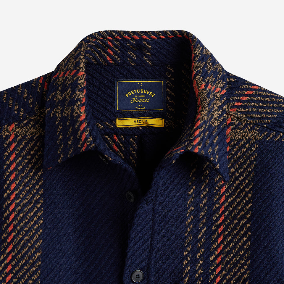 Upper Plaid Woven Overshirt - Blend