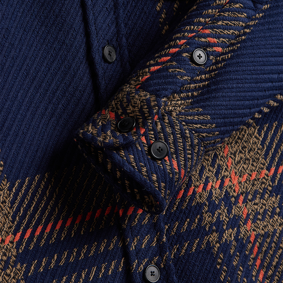 Upper Plaid Woven Overshirt - Blend