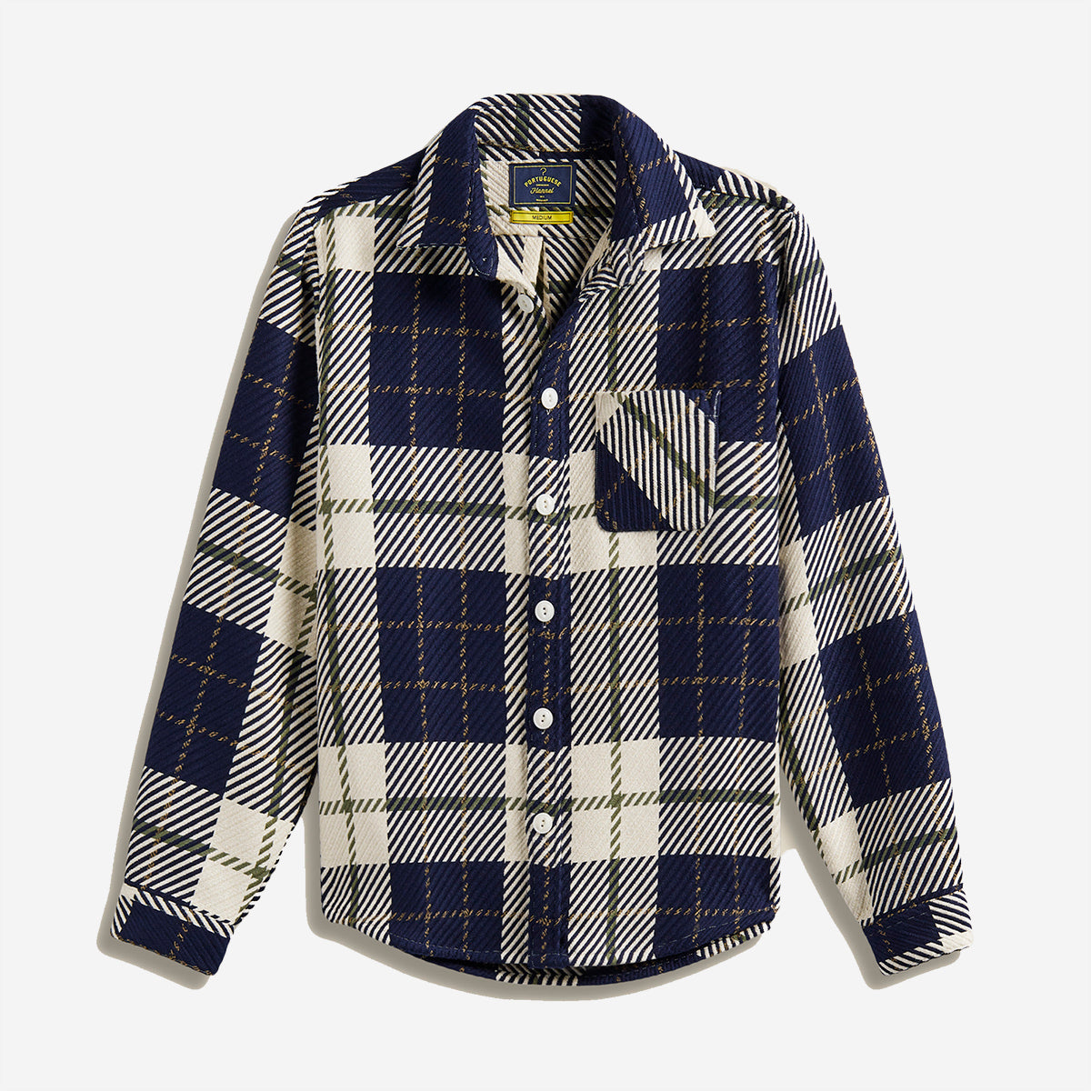 Upper Plaid Overshirt - Navy/Green