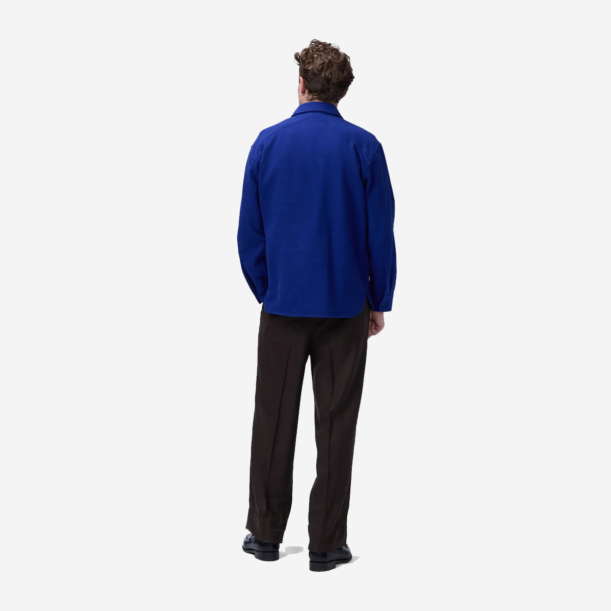 USN Flannel Overshirt - Cobalt Blue