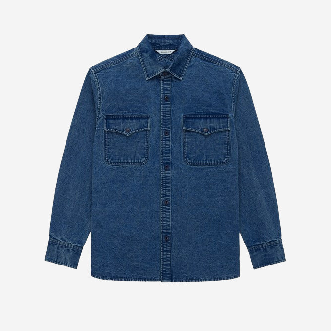 USN Overshirt - Stonewashed Indigo Canvas
