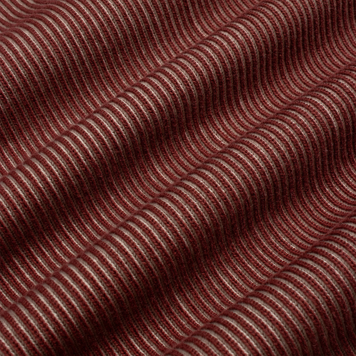 Velzy Helio Stripe S/S Polo Cardigan - Red/Sand