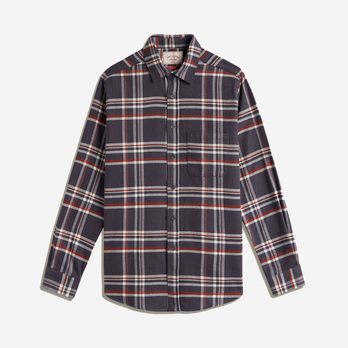 Vet Plaid Flannel Shirt - Grey/White