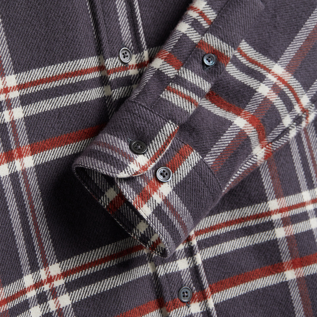 Vet Plaid Flannel Shirt - Grey/White