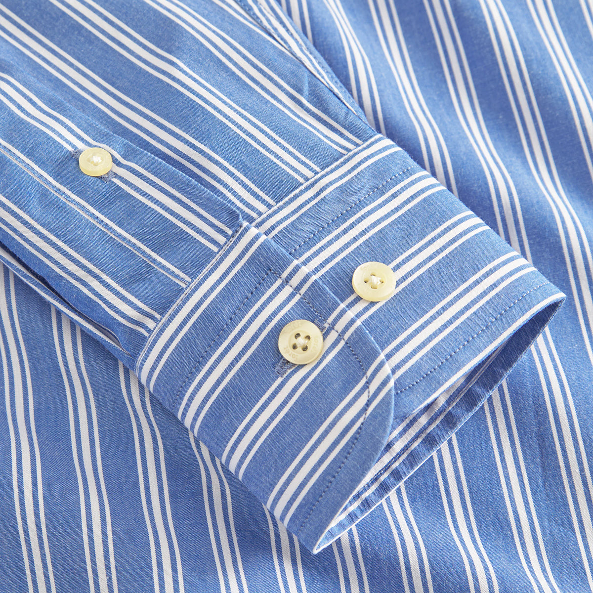 Vision Poplin Shirt - Blue/Cloud Stripe