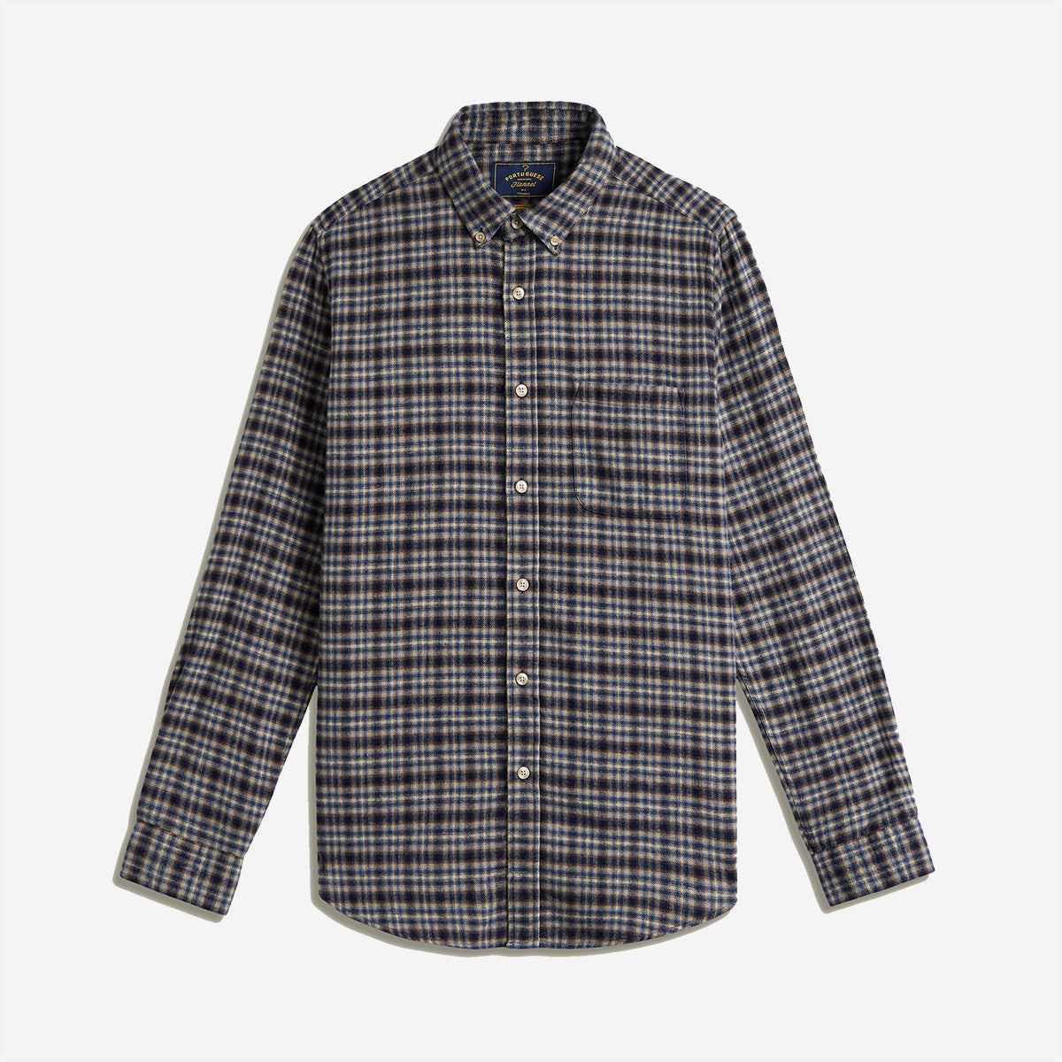 Vouga Plaid Flannel Shirt - Blue