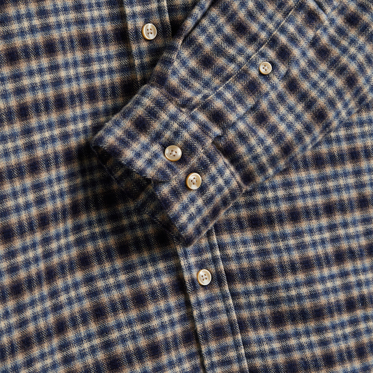 Vouga Plaid Flannel Shirt - Blue