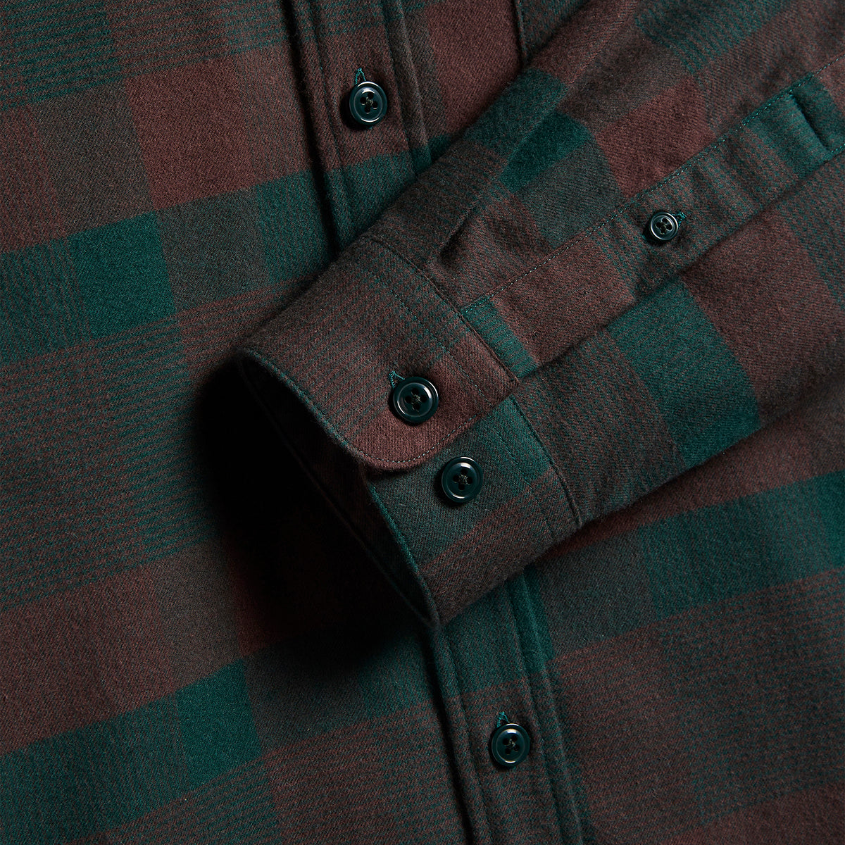 Walken Plaid Flannel Shirt - Green/Brown