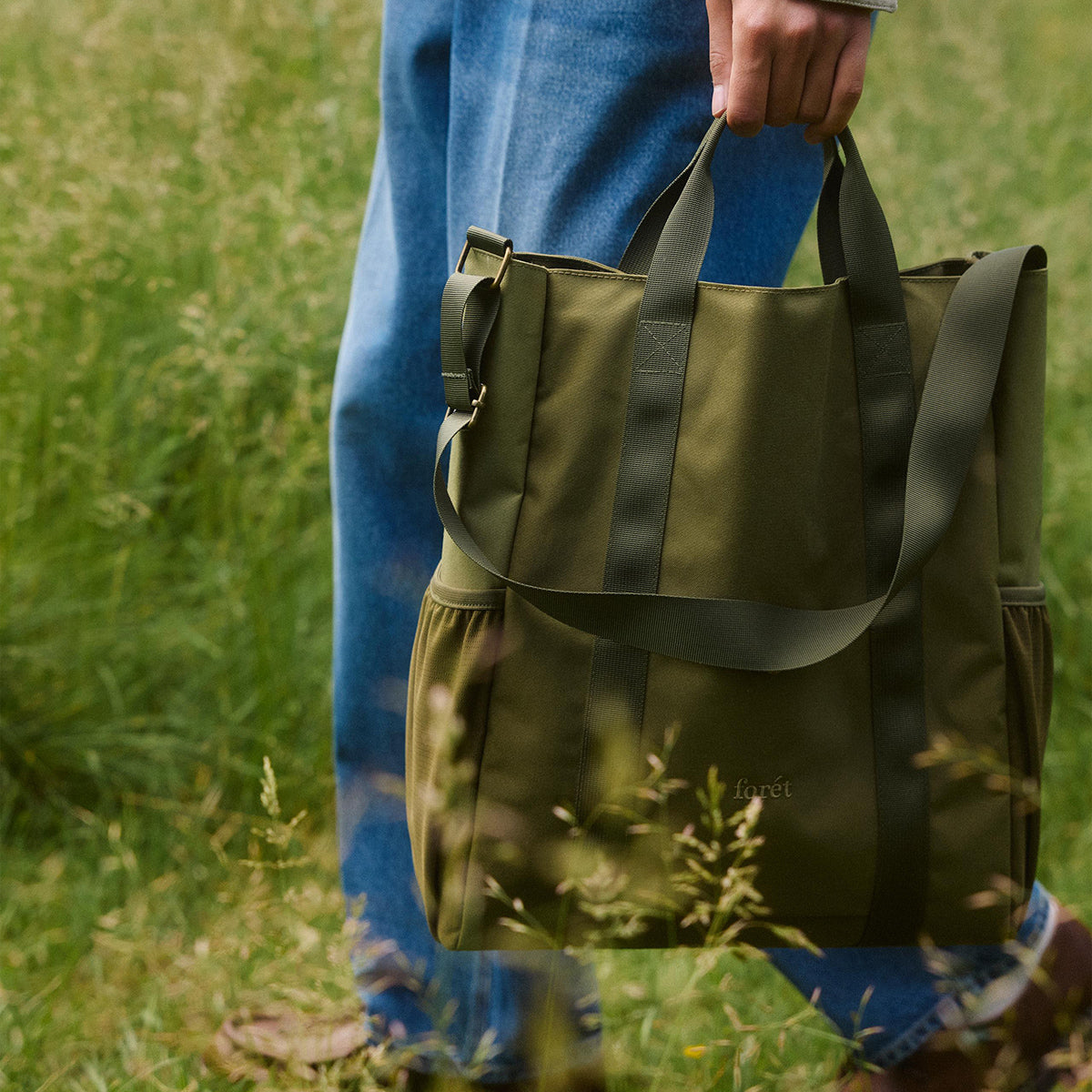 Wander Cordura Nylon Tote Bag - Army Green