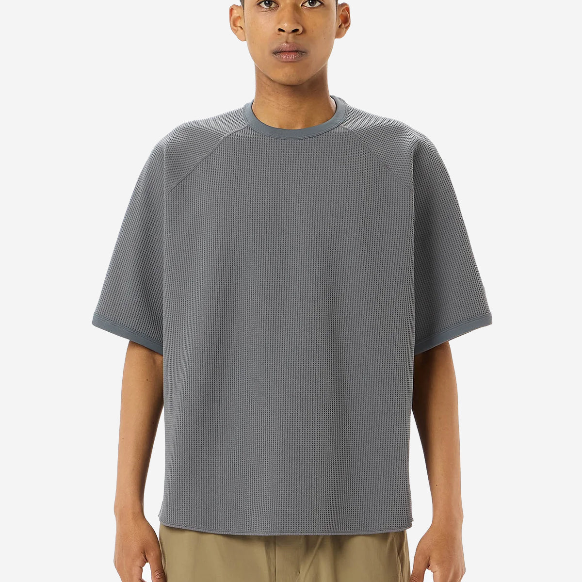 Light Waffle T-Shirt - Cloud Grey