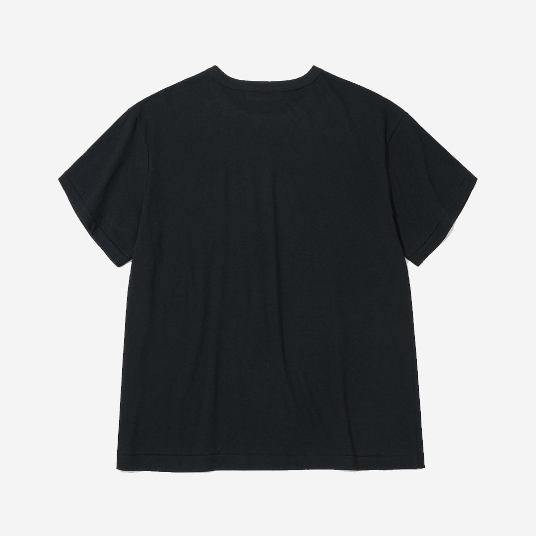 Blended Cotton Wool T-Shirt - Black