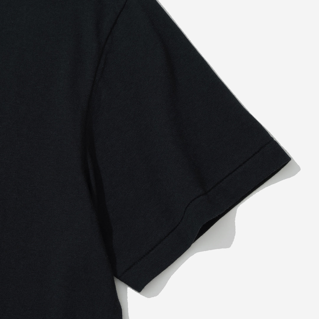 Blended Cotton Wool T-Shirt - Black