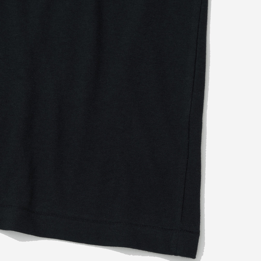 Blended Cotton Wool T-Shirt - Black